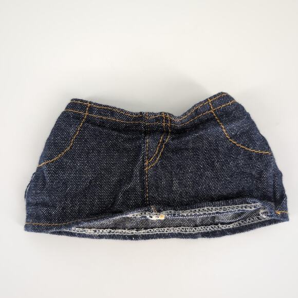 Unbranded Dark Wash Jeans Denim Mini Micro Pull On Skirt for 18" Dolls -GUC - Picture 7 of 9